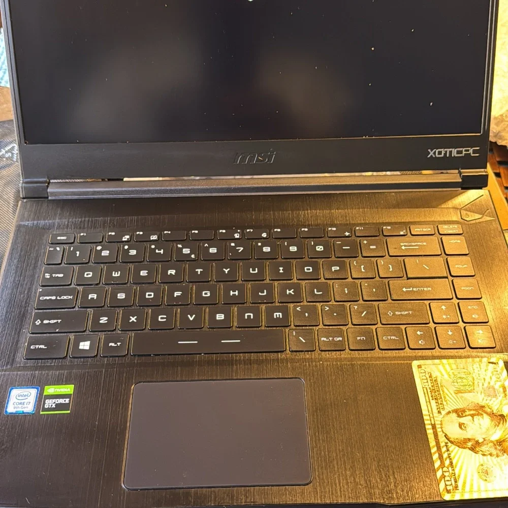 MSI Black and Red Laptop
